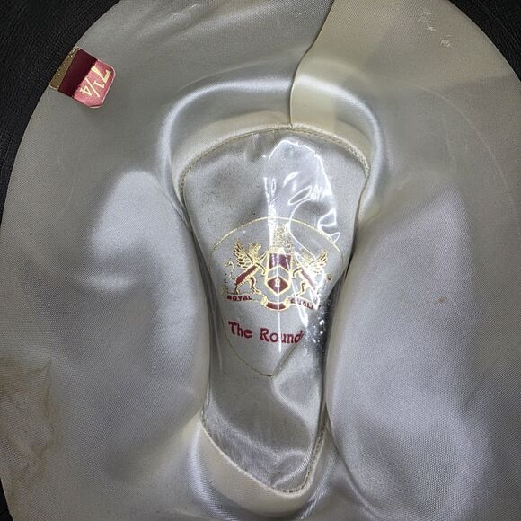 Vintage The Round Up 5X Beaver 5 XXXXX Cowboy Hat Navy Blue Buckle Western‎ - Picture 7 of 12